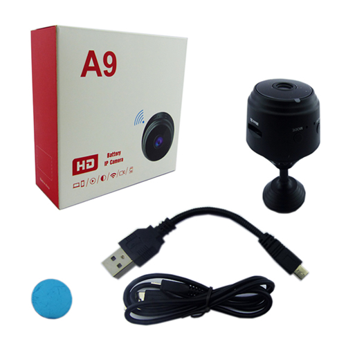 CAMARA MINI ESPIA WIFI REDONDA MOD.A-9 USB RECARGABLE TF