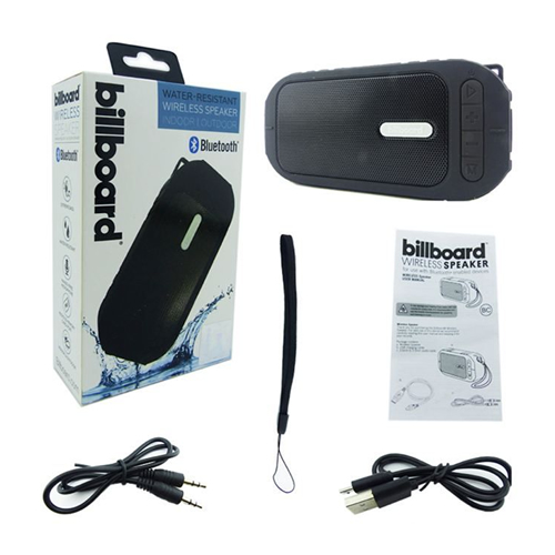 PARLANTE BILLBOARD, MOD. BB1840, BLUETOOTH, RESISTENTE AL AGUA, ENTRADA PARA MICRO SD Y AUXILIAR 3,5 MM