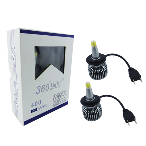 AMPOLLETA KIT LED H-7 MOD.TURBO 360 LIGHT 8 CARAS 400W EL PAR CON VENTILADOR