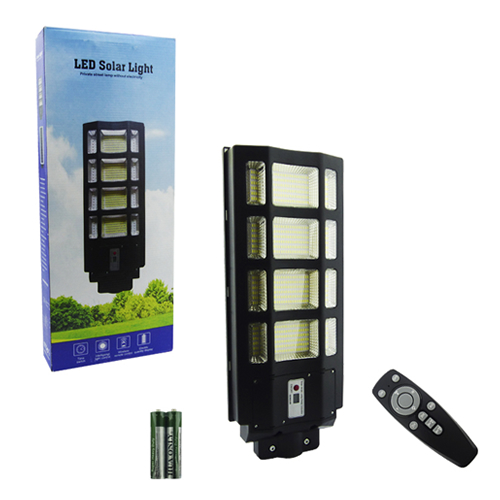 FOCO PARA POSTE SOLAR 400W 12 PLACAS 528 LED PVC CON CONTROL MEDIDAS 60 X 24 CM