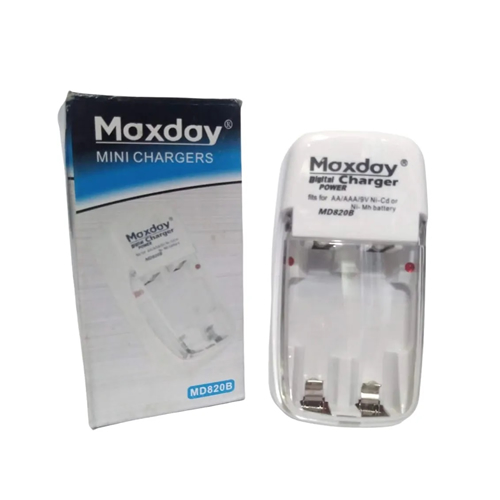 CARGADOR DE PILA MAXDAY MOD.MD820B MINI AA/AAA/9V