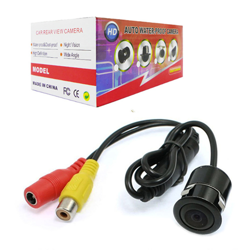 CÁMARA RETROVISOR EMBUTIDA PARA AUTO, CON BROCA Y CABLES