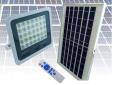 PROYECTOR SOLAR LED 100 WATT, 140 LED C. REMOTO EN METAL E INDICADOR DE CARGA