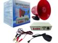 MEGAFONO MP3 12-24 VOLT MOD.CS-130 CON IMAN USB, SIRENA PARA AUTO EN CAJA