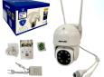 CAMARA VIGILANCIA IP EXTERIOR JORTAN MOD. JT-8170 WIFI-LAN 8 LED APP YOOSE TF CON TRANSFORMADOR Y ATRIL