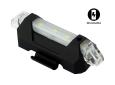 Luz Blanca 5 LED Recargable USB, Delantera Para Bicicleta. En Blister.