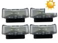 Aplique Solar LED Mini, Para Deck, Set X4. Luz Blanca, Producto En Caja.
