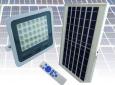 PROYECTOR SOLAR LED 200 WATT, 216 LED C. REMOTO EN METAL E INDICADOR DE CARGA
