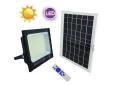 Proyector Solar LED De 500 Watt En PVC Con Panel De 1672 LED, Luz Blanca Y Control Remoto.