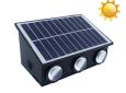 Aplique Solar De 6 LED Para Pared De Luz Blanca En PVC