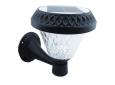 Aplique Solar LED Tipo Farol Redondo Para Pared Y Tres Tonos De Luz
