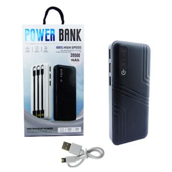 BATERIA DE EMERGENCIA DE 20.000 MAH CON 3 CABLES