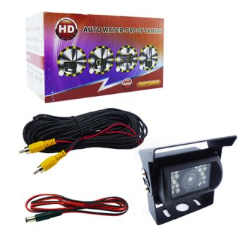 CAMARA RETROVISOR PARA CAMION SOBREPUESTA 24V 18 LED 15M