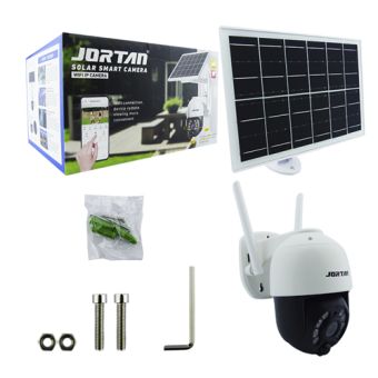 CAMARA VIGILANCIA IP EXT 8 LED SOLAR WIFI RES. 3 MILLONES PIXEL APP ICSEE CON PANEL