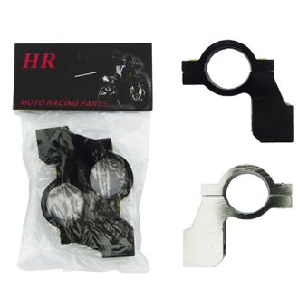 SOPORTE PARA ESPEJO MOTO HR UNIVERSAL HILO-10 PLATA, NEGRO SET X2 PCS