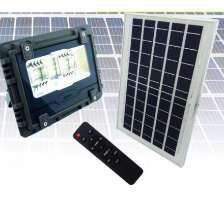 PROYECTOR SOLAR LED 60 WATT, LUCES RGB APP PARA SMARTPHONE Y PANEL CON 24 LED