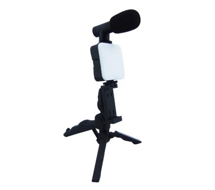 Estabilizador Para Smartphone Con Tripode, Luz, Microfono Y Control Remoto Bluetooth