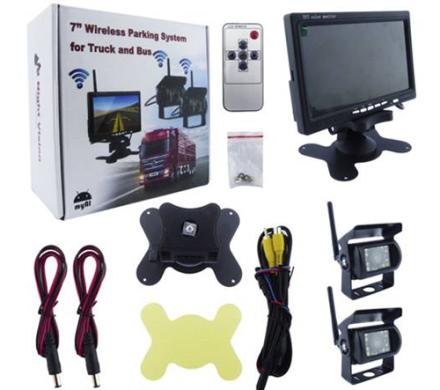 KIT P/CAMION PANTALLA 7 CAMARAS INALAMBRICAS POR WIFI