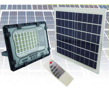 PROYECTOR SOLAR LED 300 WATT, Y 472 LED CON PANEL SOLAR Y CONTROL REMOTO