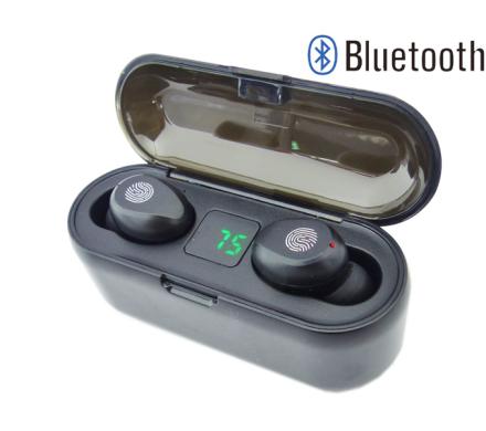 Audifonos Bluetooth, Cargador Magnetico E Indicador De Carga Digital.