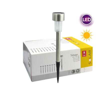 Estacas LED Solar, Modelo Tobago, 4,5Cm X 30Cm. Set X 10.