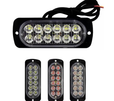 LUZ STROBO KIT POR 4 12 LED COLORES