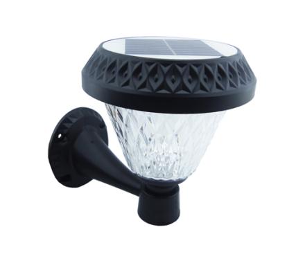 Aplique Solar LED Tipo Farol Redondo Para Pared Y Tres Tonos De Luz