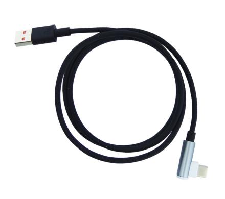 Cable USB A TYPE-C Curvo De 6 Amp Marca MVP