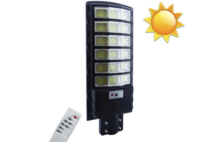 Foco Para Poste Solar De 300 Watt Con 18 Placas Y 594 LED.