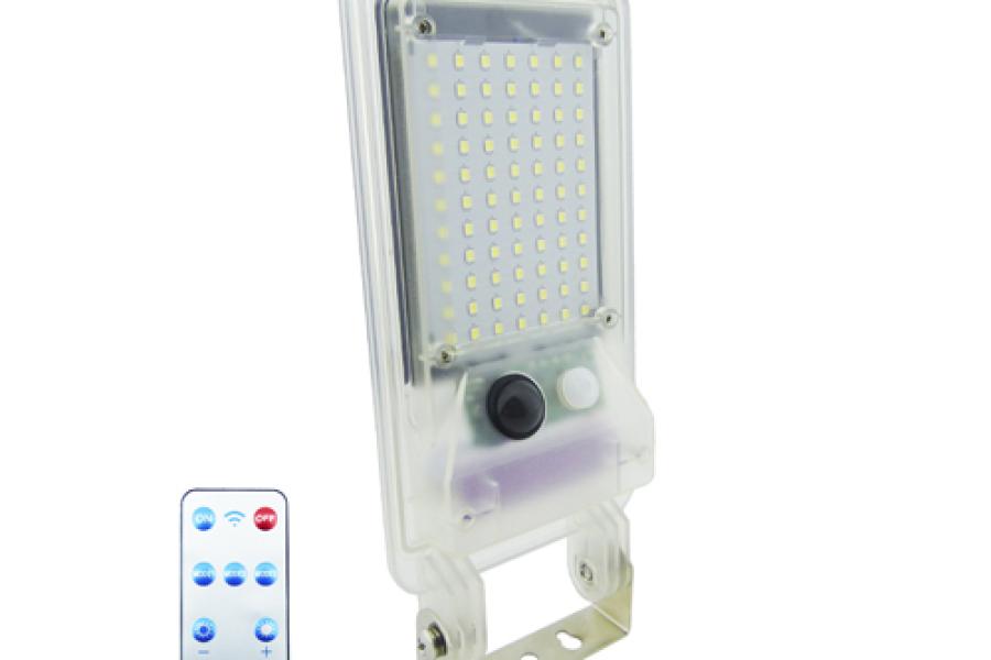 Aplique Solar De 77 LED Mini, Luz Blanca Y RGB De 30 Watt Modelo XW-005 Con Control Remoto.