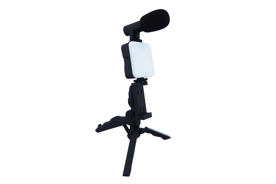 Estabilizador Para Smartphone Con Tripode, Luz, Microfono Y Control Remoto Bluetooth