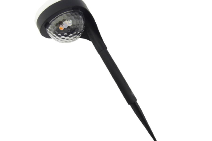 Estaca LED Solar Modelo XF-2017A De Luz Blanca Con Efectos. Para Cesped O Muro.