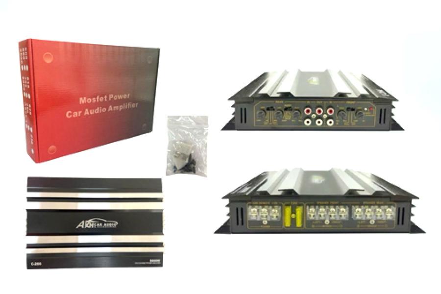 AMPLIFICADOR AKH AUDIO MOD.C-266 5800 WATT 4 CANALES PARA AUTO A/CALIDAD