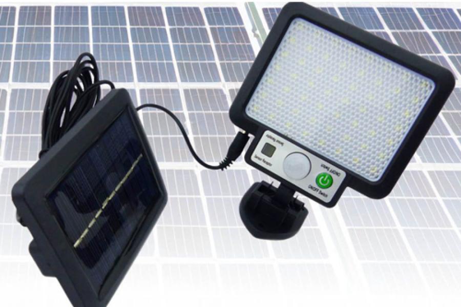 PROYECTOR SOLAR LED MINI MOD. JXF-56, CON SENSOR. EN CAJA