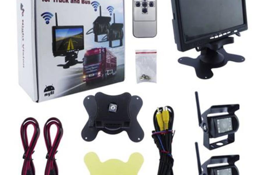 KIT P/CAMION PANTALLA 7 CAMARAS INALAMBRICAS POR WIFI