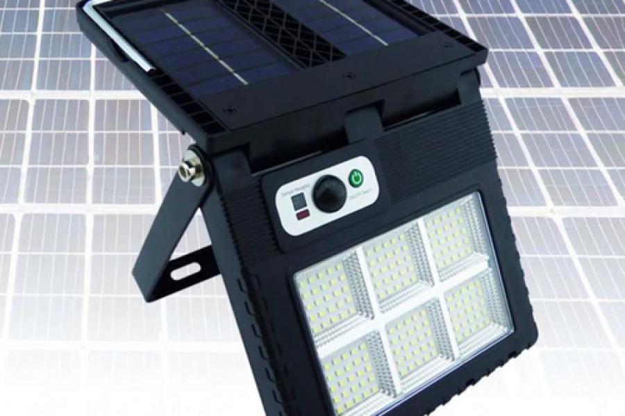 PROYECTOR SOLAR LED MOD.W782-6 PLEGABLE  DE 150 LED EN PVC c/CONTROL REMOTO