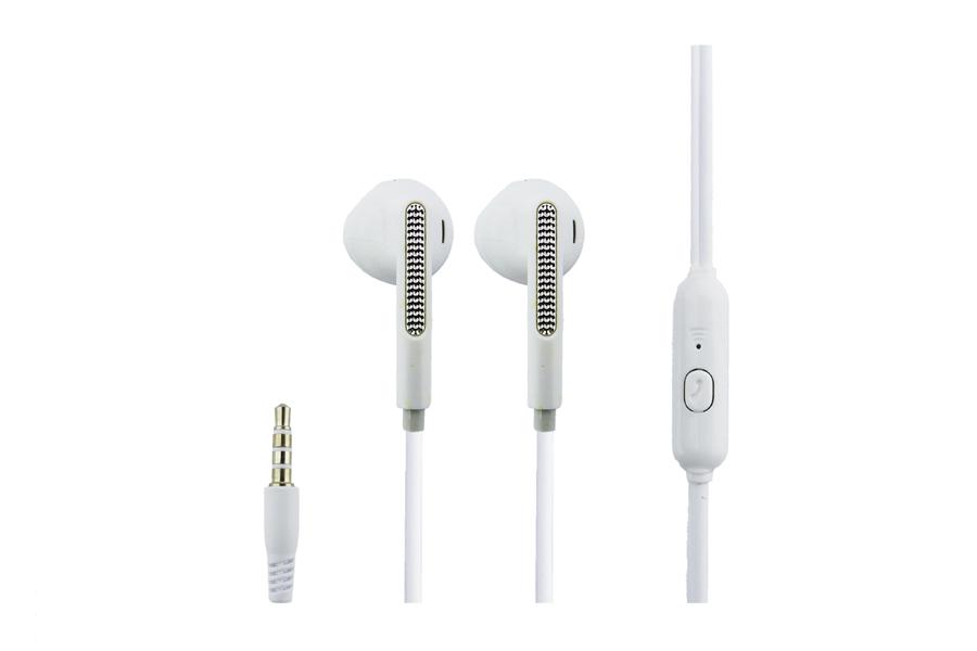 Audifono In Ear Con Microfono Modelo SN-W09 Blanco.